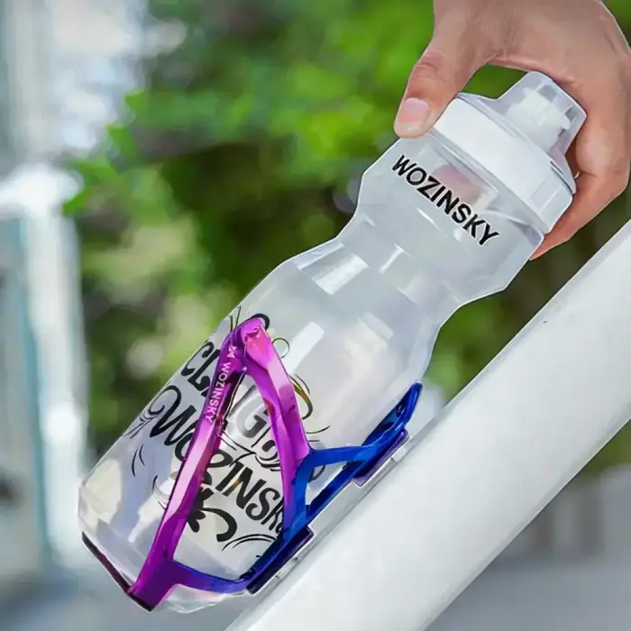 Wozinsky WUR-01BP Bike Bottle Holder Basket - Blue and Purple Фото num