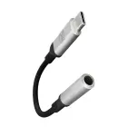 3mk USB-C adapter - 3.5 mm minijack - silver Photo