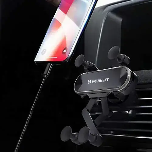 Wozinsky Gravity Car Mount Phone Holder for Air Outlet black (WCH-05) Фото num