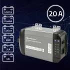 Qoltec Smart Monolith charger for LiFePO4 AGM GEL SLA batteries | 20A | 12V Photo