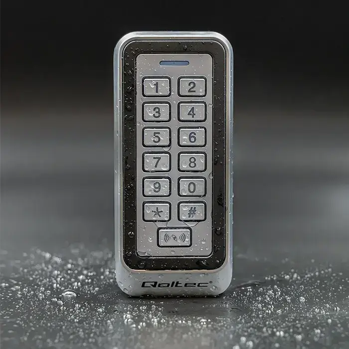 Qoltec Code lock TRITON  with RFID reader Code | Card | key fob | IP68 | EM Photo