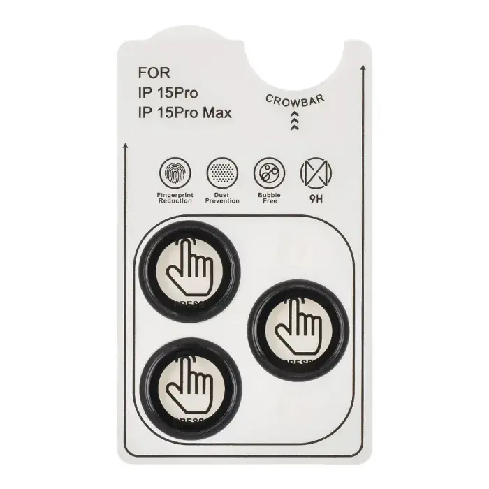 OBAL:ME Lens Protector for Apple iPhone 15 Pro|15 Pro Max Black Titanium Foto 2