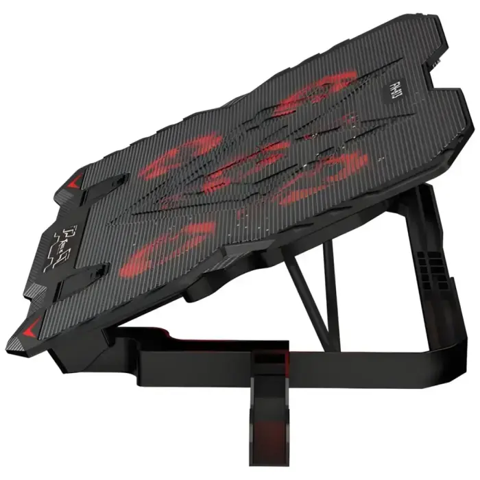 XTRIKE ME Laptop Cooling Pad with Built-in Phone Holder FN-813 Black Фото num