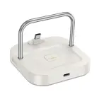 Desktop charger Hoco 2in1 USB C PD QC 3A 30W + wireless charging 5W CQ16B milky white Фото num