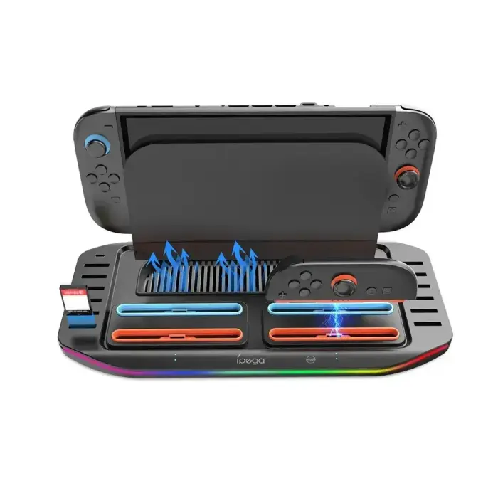iPega SW2210 Multifunctional Charging RGB Stand for Nintendo Switch 2 Black Foto 2