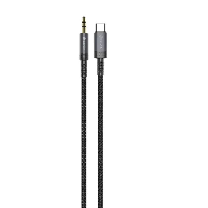 Devia cable audio Ipure EC620 USB-C - jack 3,5 mm 1,0 m black Foto 1