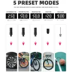 Rockbros 42720001001 Electric Bike Pump with LED Display + USB-C - USB-A Cable - Black Фото num