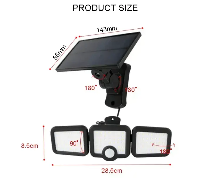 Forever Light Solar LED Lamp SUNARI FLS-04 108*SMD PIR 10W 800lm 6000K 2400mAh Li-Ion Forever Light Фото num