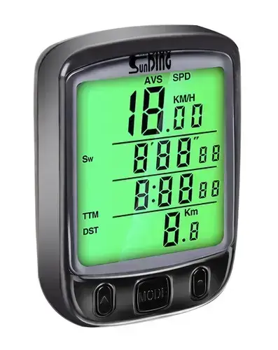 Goodbuy 18666 wired waterproof bike speed meter for bicycles IPX4 | LCD Photo