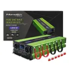 Qoltec Pure Sine Wave Inverter Monolith | battery charger | UPS | 2000W | 4000W | 12V to 230V | LCD Foto 1