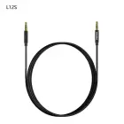 Dudao L12S AUX cable mini jack 3.5mm 1m 3-pole stereo - black Foto 1