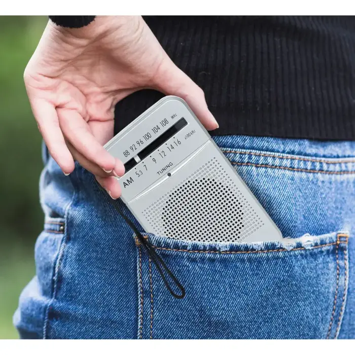 LTC portable pocket radio LEGA, AM/FM, mini jack, silver Фото num