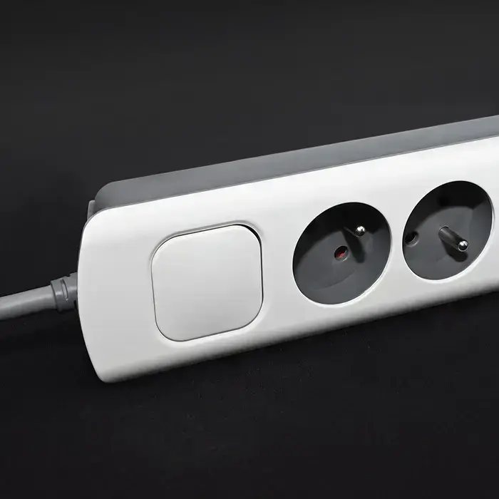 Qoltec Power strip | 5 sockets | 1.8m | White-grey Foto 13