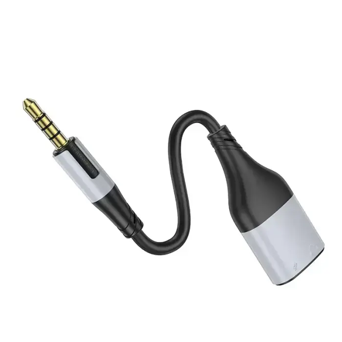 Borofone Cable BL19 Creator 2 in 1 - jack 3,5mm male to 2xjack 3,5mm female - 15 cm black Photo