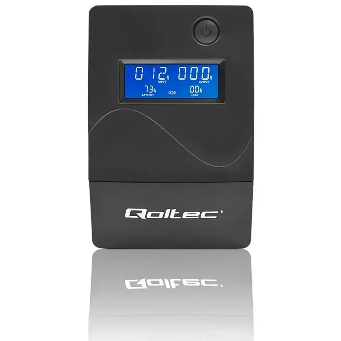 Qoltec Uninterruptible Power Supply UPS Line Interactive | Monolith| 850VA | 480W | LCD | USB | RJ45 Photo
