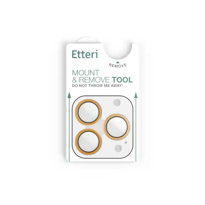 Etteri camera lens protector for iPhone 17 Pro / 17 Pro Max orange Фото num