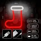 Neon LED CHRISTMAS SOCK white red FLNE23 Forever Light Foto 5