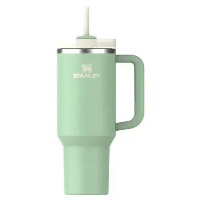 Termokrūze ar salmiņu The Quencher H2.O FlowState Tumbler 1.18L pistāciju krāsā  Foto 1