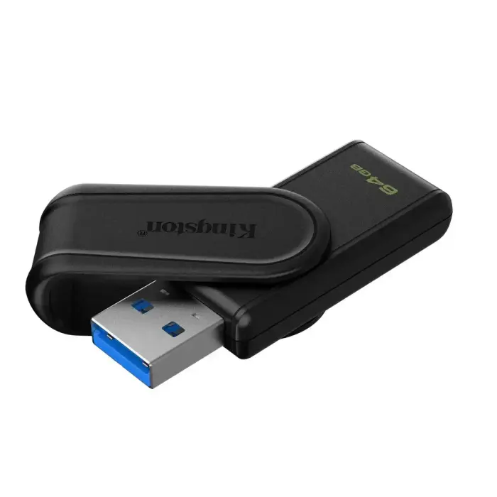 Kingston pendrive 64GB Portable USB 3.2 Gen 1 DataTraveler Exodia S (Black/Black) Photo