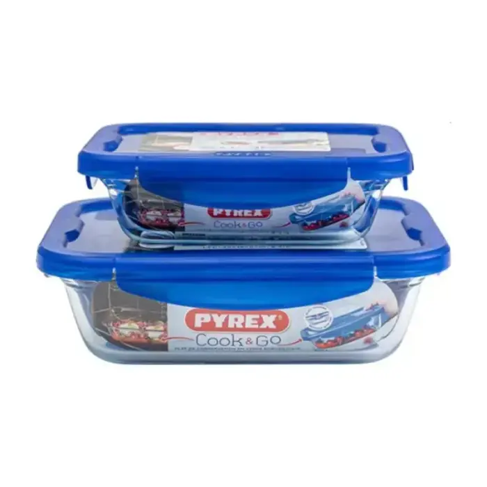Stikla tr.ar vāku 2gb kompl. Cook&Go Foto 1
