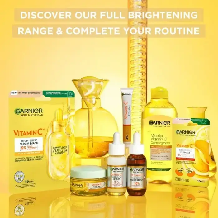 Garnier Skin Naturals Vitamin C Hydrating and Illuminating Mask for the Eye Area with Vitamin C 5 G Foto 9