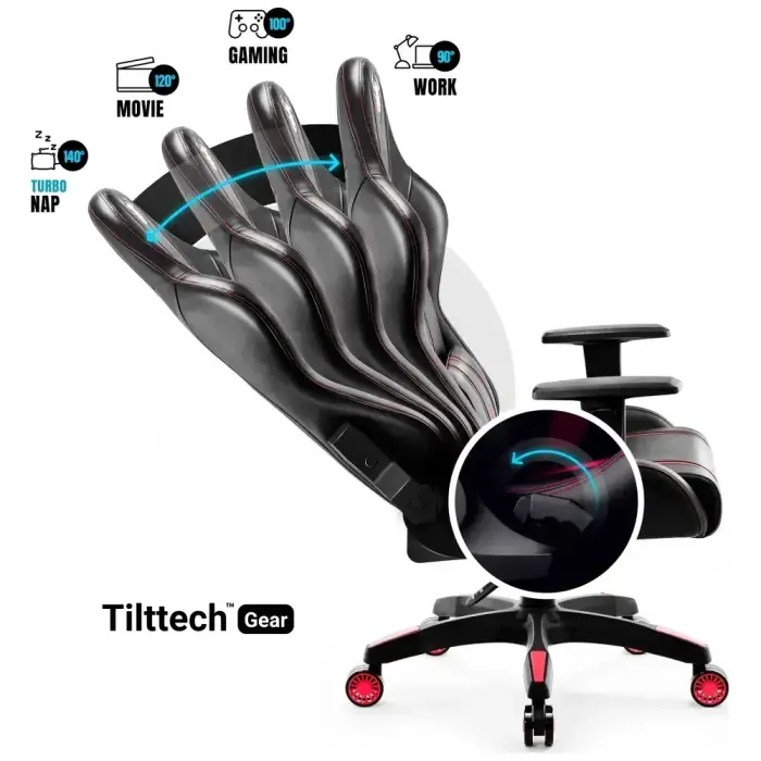Gaming chair Diablo Chairs X-One 2.0 King Size black-red Foto 8