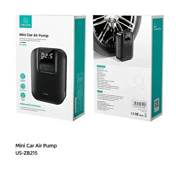 USAMS Mini Pump US-ZB215 Air Car Pump 5000mAh CQBZB21501 Photo