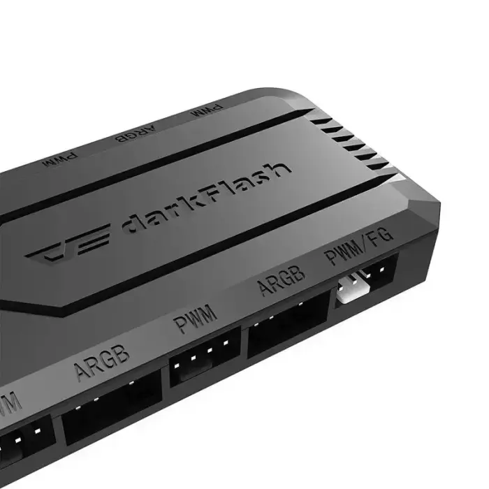 Fan control box for computer Darkflash RC2 RGB PWM + remote controller (black) Photo