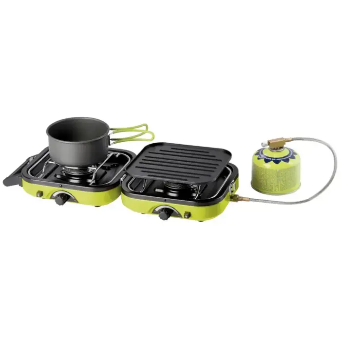 DUAL COMPACT + GRILL double camping stove Фото num