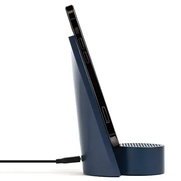 Lexon City Energy Pro 10W Wireless Charger with Bluetooth Speaker dark blue LD145DB Foto 3