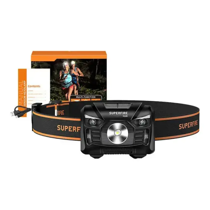 Headlight Superfire HL06, 500lm, USB Photo