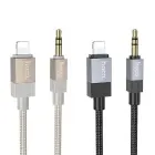 Cable AUX Jack 3,5 mm (male) to Lightning (male) Hoco 1 m UPA32A black Photo