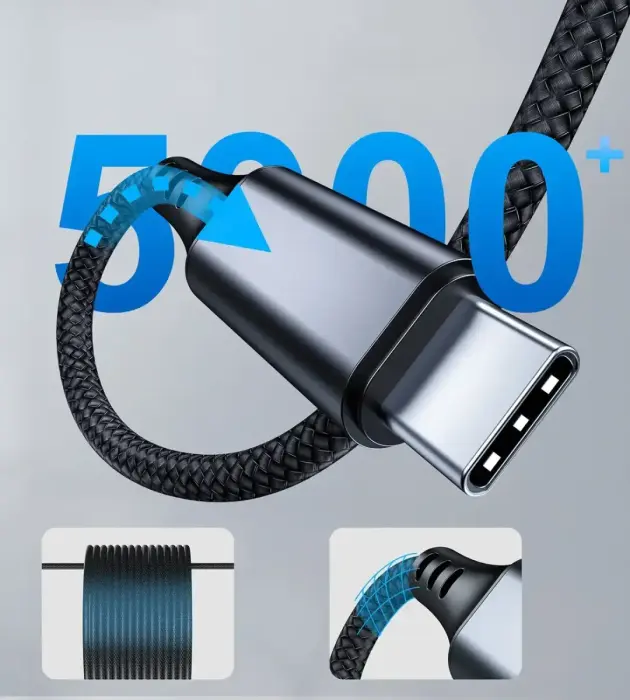 Choetech AUX006 USB-C | mini jack 3.5mm cable 1 m - black Foto 7