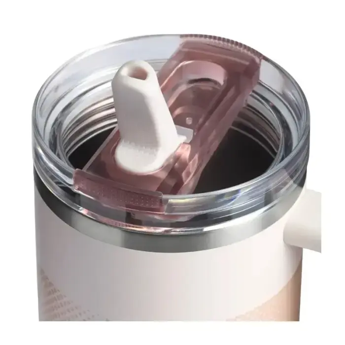 Termokrūze ar salmiņu The Quencher ProTour Flip Straw Tumbler 1.18L gaiši rozā  Foto 3