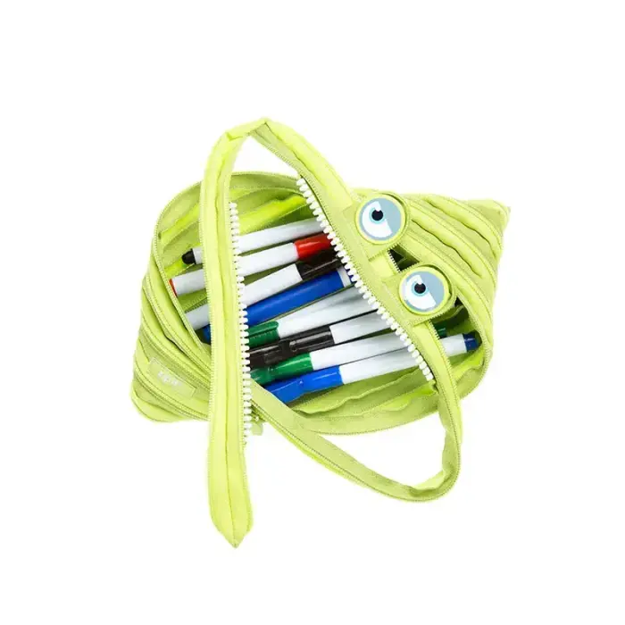 Penālis ZIPIT Wildlings Jumbo Pouch, ZTMJ-WD-ALI, zaļā krāsā Photo