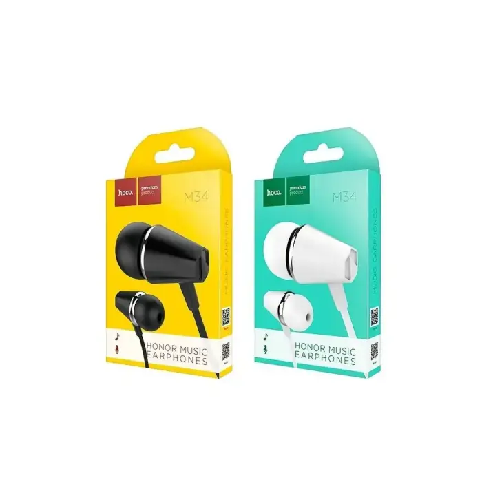 Wire earphones Jack 3,5 mm Hoco M34 black Фото num