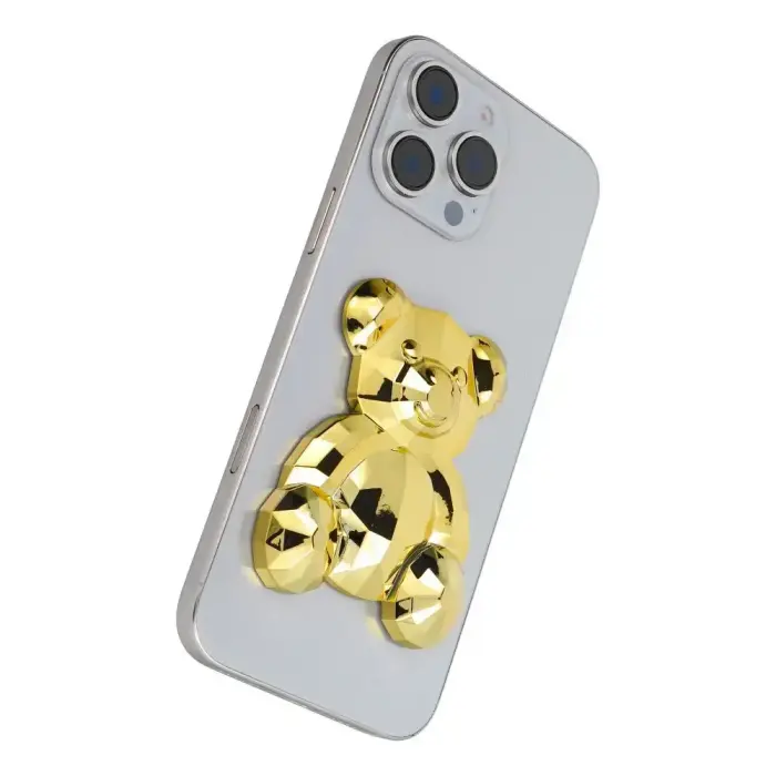 Phone stand BEAR - stick-on - gold Foto 2