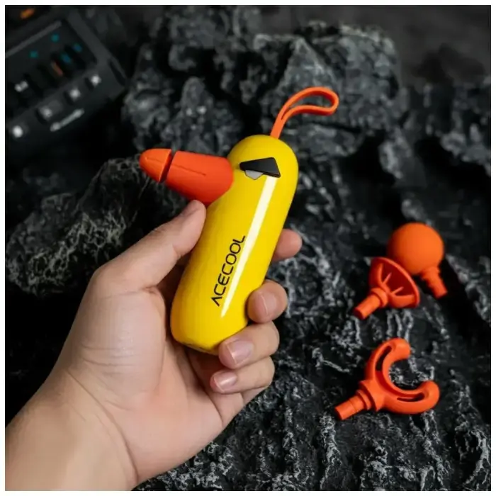 Mini massage gun 4smarts ACECOOL yellow Photo
