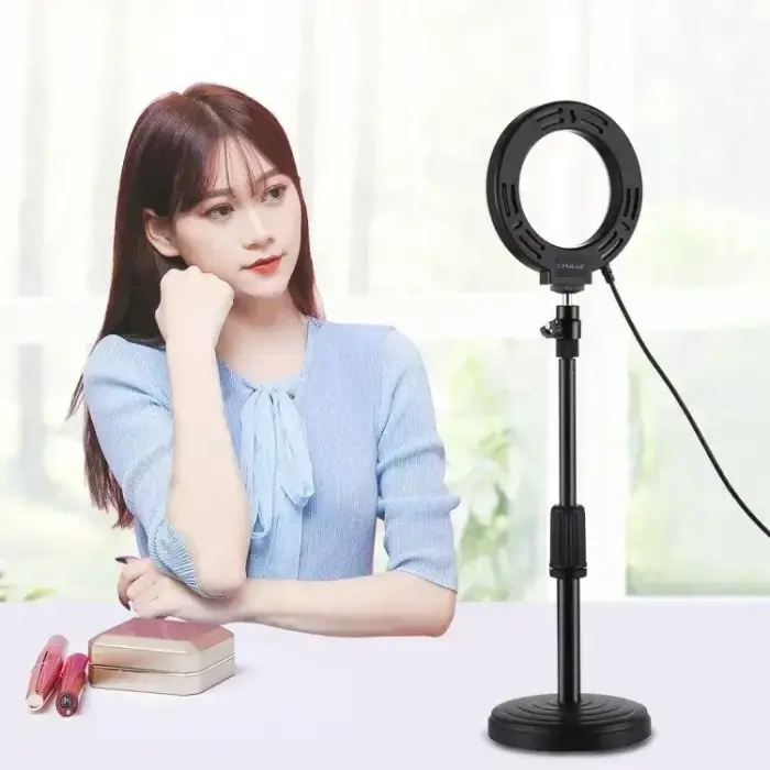 Ring LED lamp Puluz with adjustable base PU391 Photo