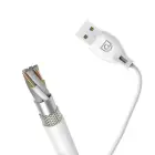 Dudao L4M USB-A - MicroUSB 2.4 A Cable 1m - White Photo