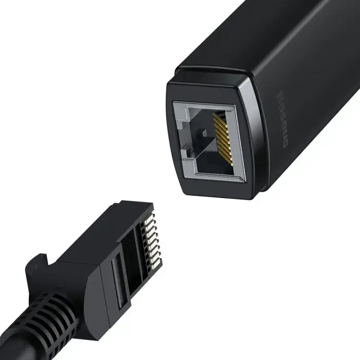 Baseus Lite Series Ethernet Adapter USB-A to RJ45 LAN Port (100Mbps) Black Foto 33