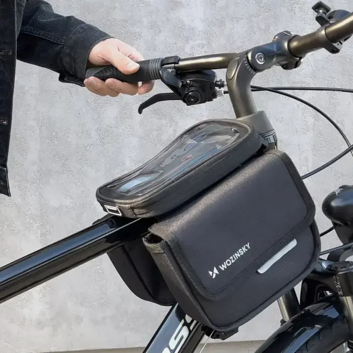 Wozinsky bicycle frame bag, waterproof phone case, 1.5l, black (WBB26BK) Foto 22