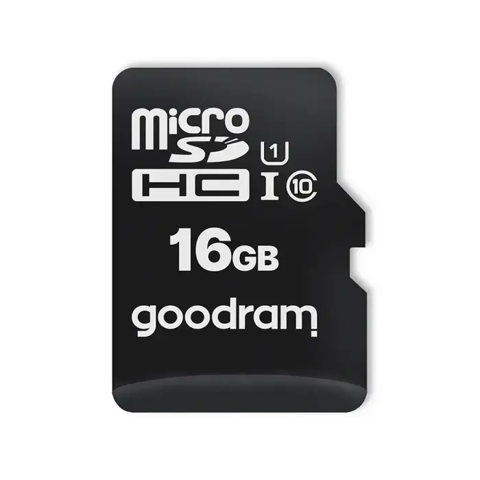 GOODRAM Memory MicroSD Card All in one - 16GB with adapter UHS I CLASS 10 100MB/s + reader Photo