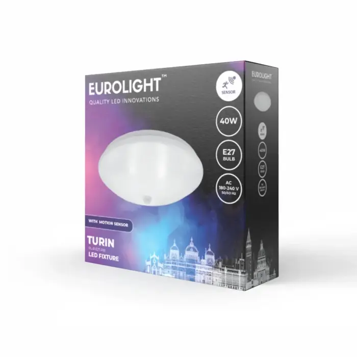 TURIN LED šviestuvas su IR judesio jutikliu E27 IP20 Eurolight Фото num