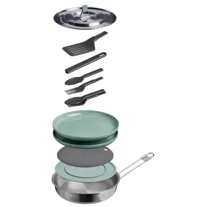 Camping cooking set Wildfare Core Fry Pan Cookset 0.94L blue-gray/dark gray Photo