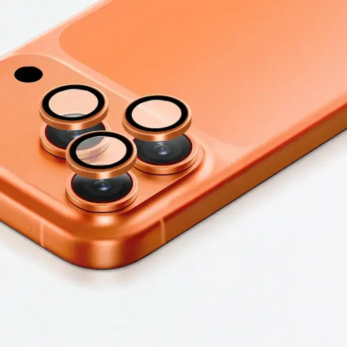AmazingThing Camera Glass Protector for iPhone 17 Pro | Pro Max - with Orange Frame Foto 6