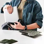Wozinsky WRS-CPY84SS Aluminum Laptop and Tablet Stand + Free Smartphone Stand - Silver Фото num