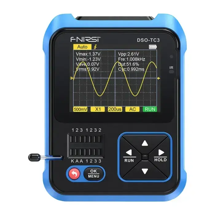 FNIRSI Handheld Digital Oscilloscope Transistor Tester SigGen 3 in 1 DSO-TC3 Фото num
