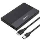 Qoltec Aluminium Enclosure | SSD HDD 2.5'' drive | SATA | USB 3.0 | Super speed 5Gb/s | 2TB | Black Фото num
