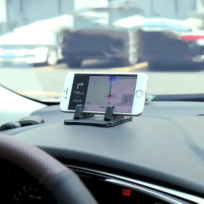 Silicone Car Phone Holder Dashboard Desktop Stand black Foto 9